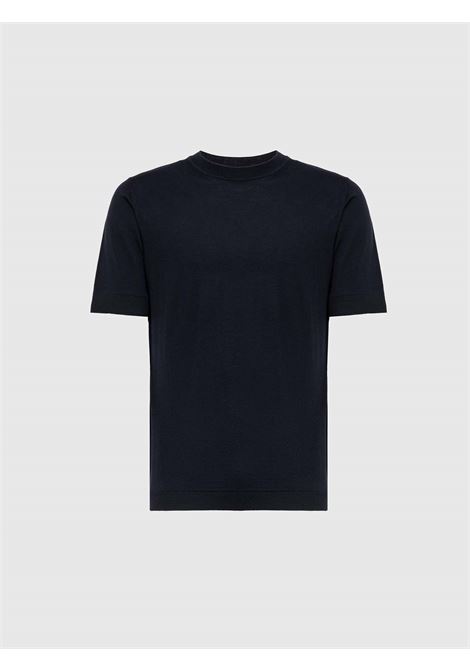 Alpha Studio Night Blue Crew Neck Half Sleeve T-Shirt ALPHA STUDIO |  | FE-6315C0104